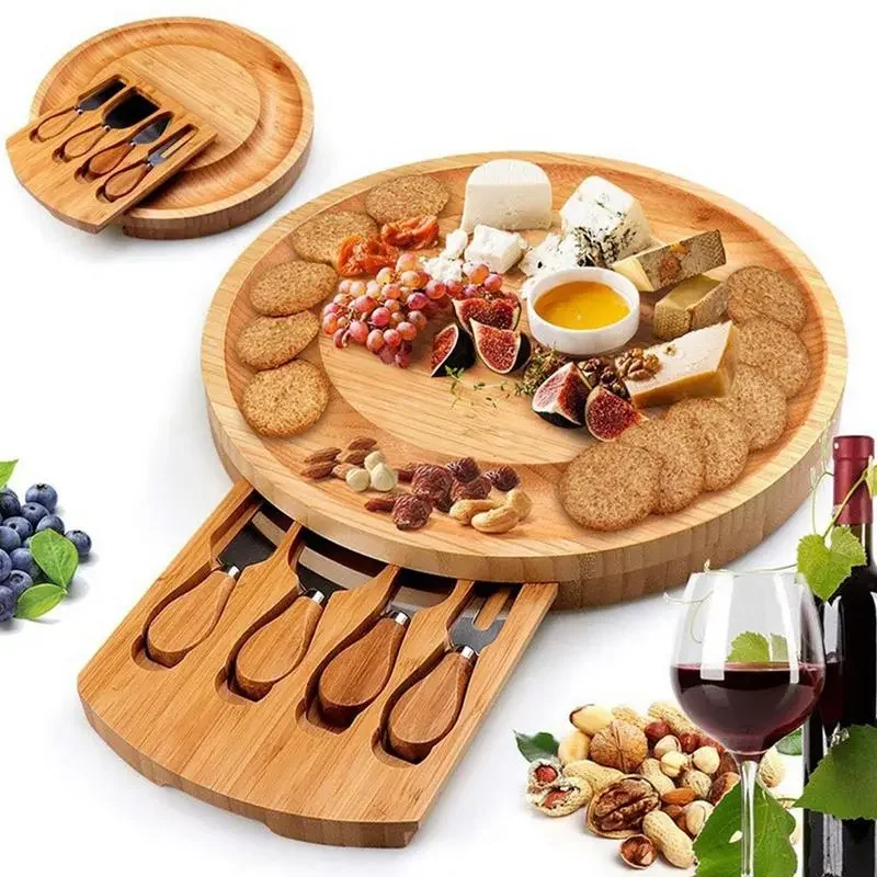 Bamboo Cutlery - Bamboo Charcuterie Drawer Board Set Charcuterie