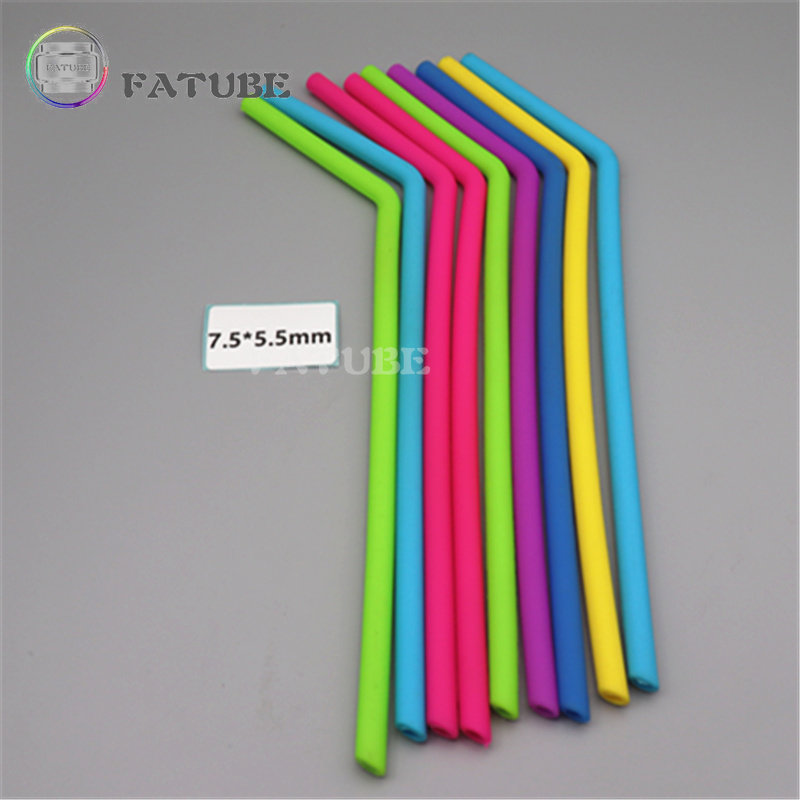 10PCS Fatube Silicone Straw Cu - огляд і ціна Reusable Straw