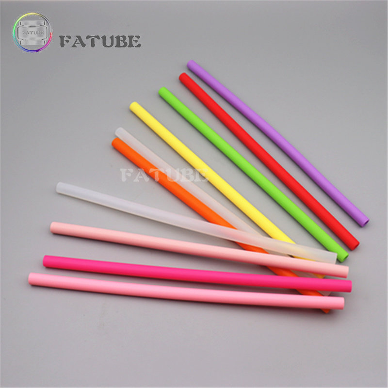 10PCS Fatube Silicone Straw Cu - огляд і ціна Reusable Straw