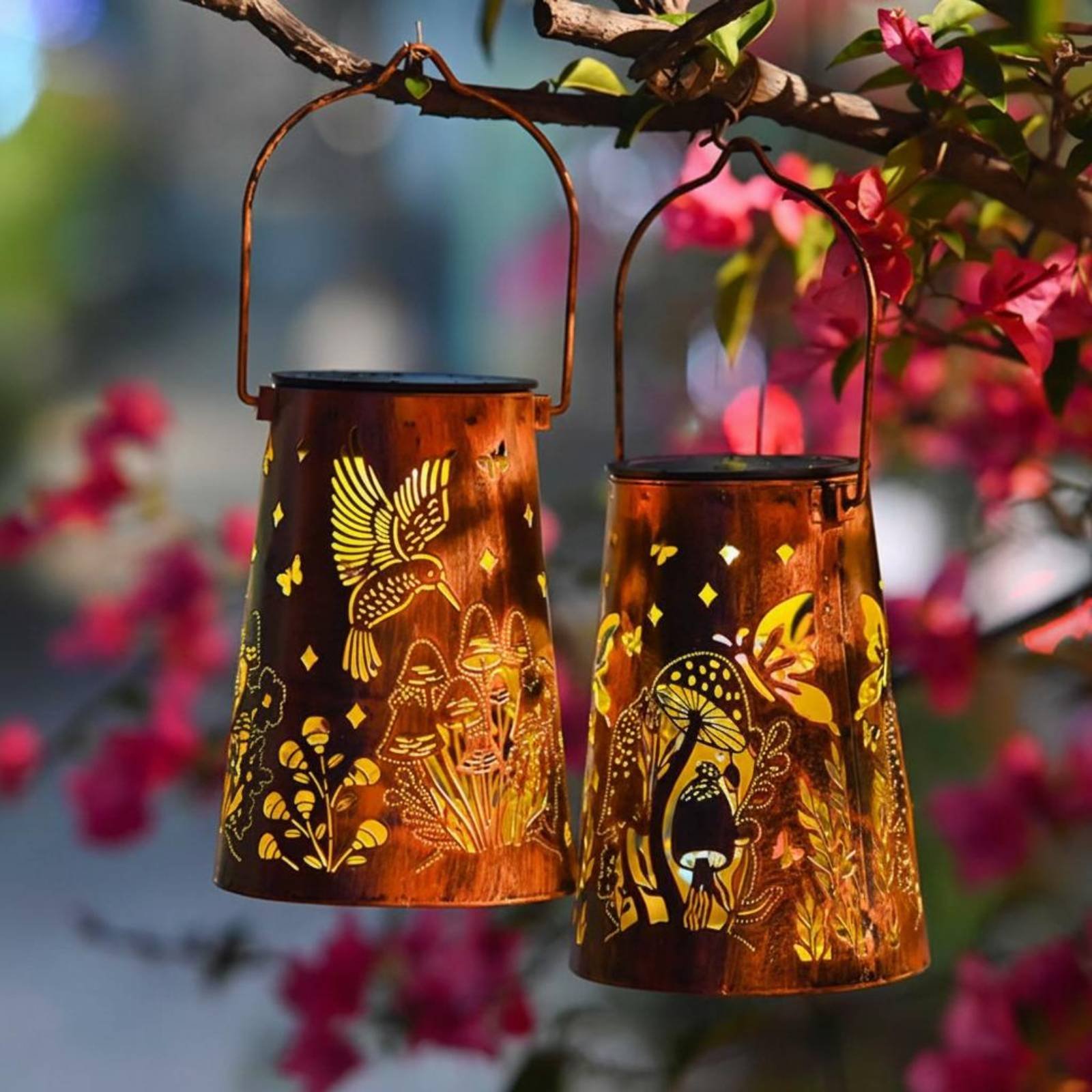 Floral Garden Lantern Pattern  - огляд і ціна Solar Garden Light