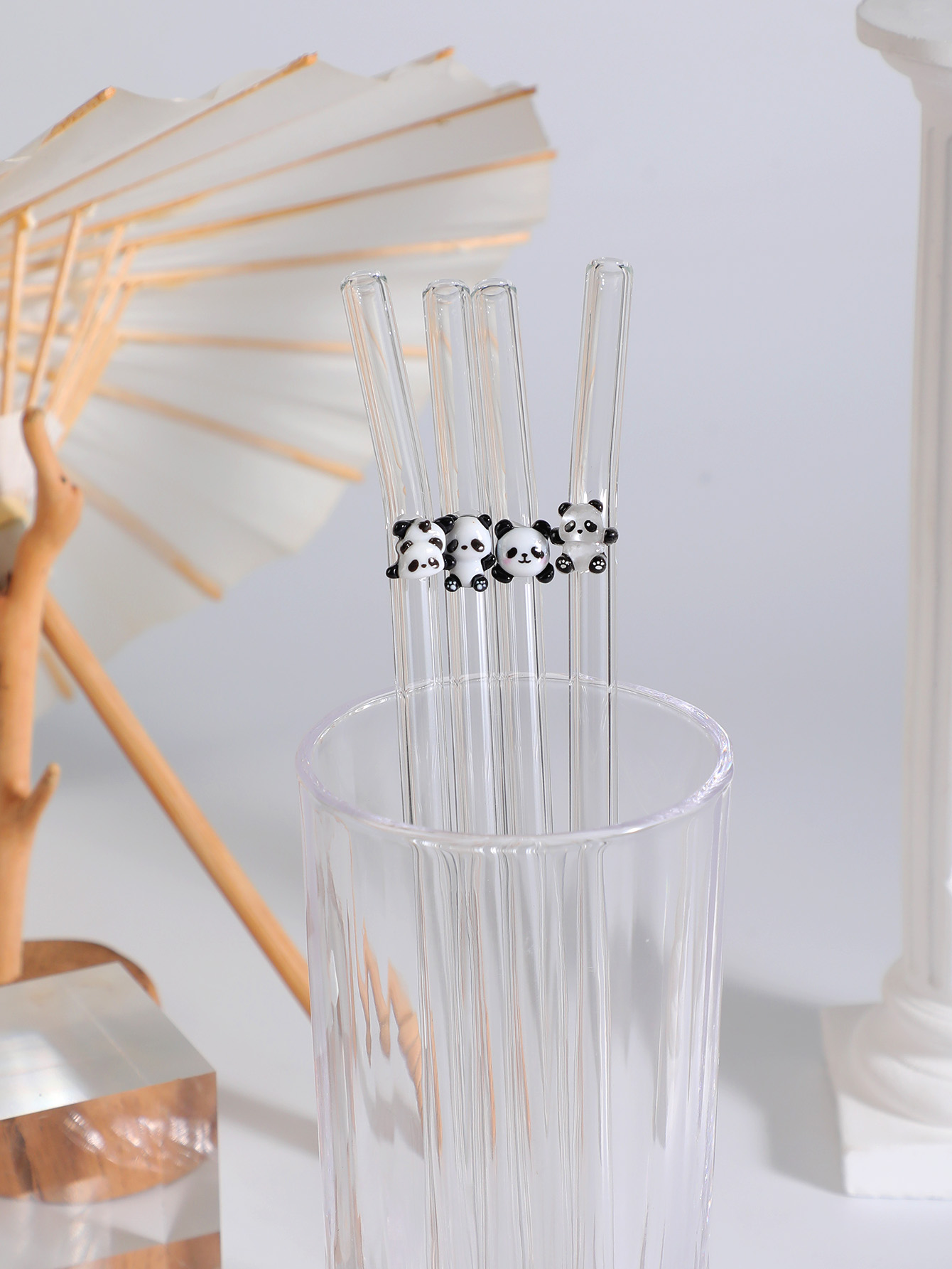 4/7PCS Panda Design Reusable B - огляд і ціна Reusable Straw