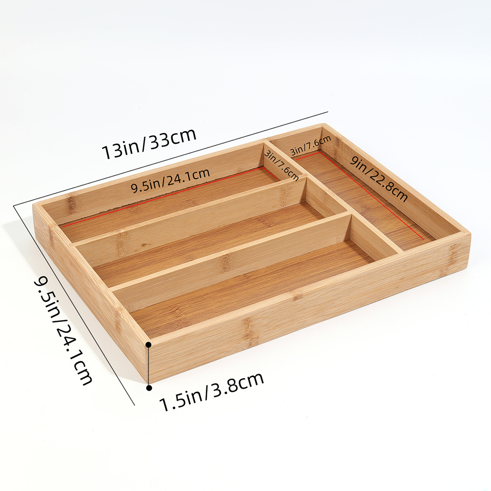 Bamboo Cutlery Divide Storage  - огляд і ціна Bamboo Cutlery