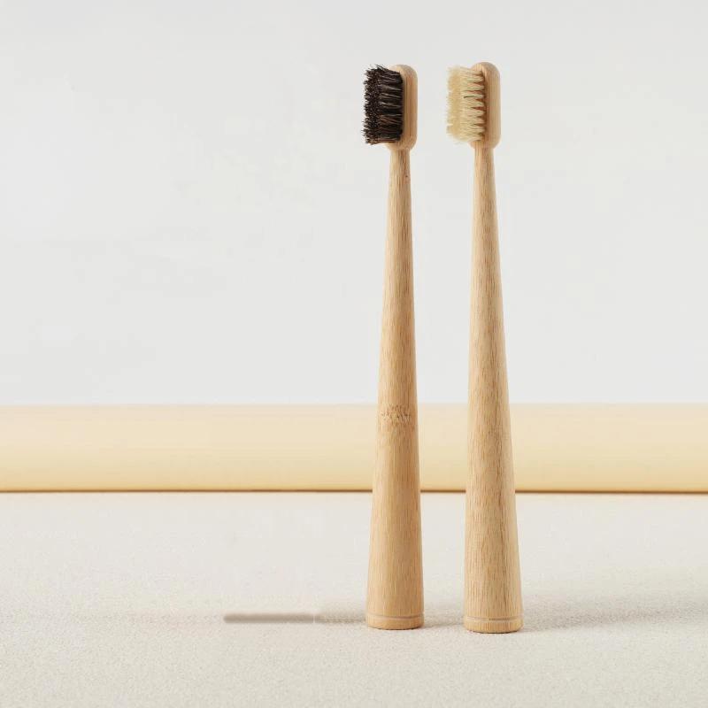 1Pc/4Pcs Horse Bristle Bamboo  - огляд і ціна Bamboo Toothbrush