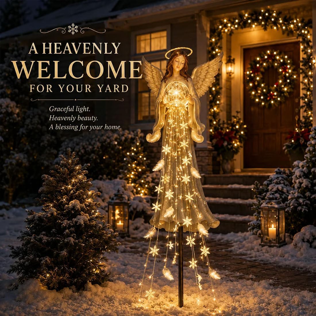 Angel Blessing Fountain, Solar - огляд і ціна Solar Garden Light