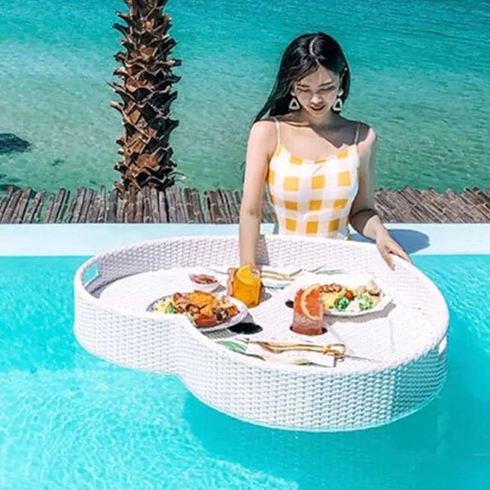 Net Red Floating Tray Round Ra - огляд і ціна Bamboo Cutlery