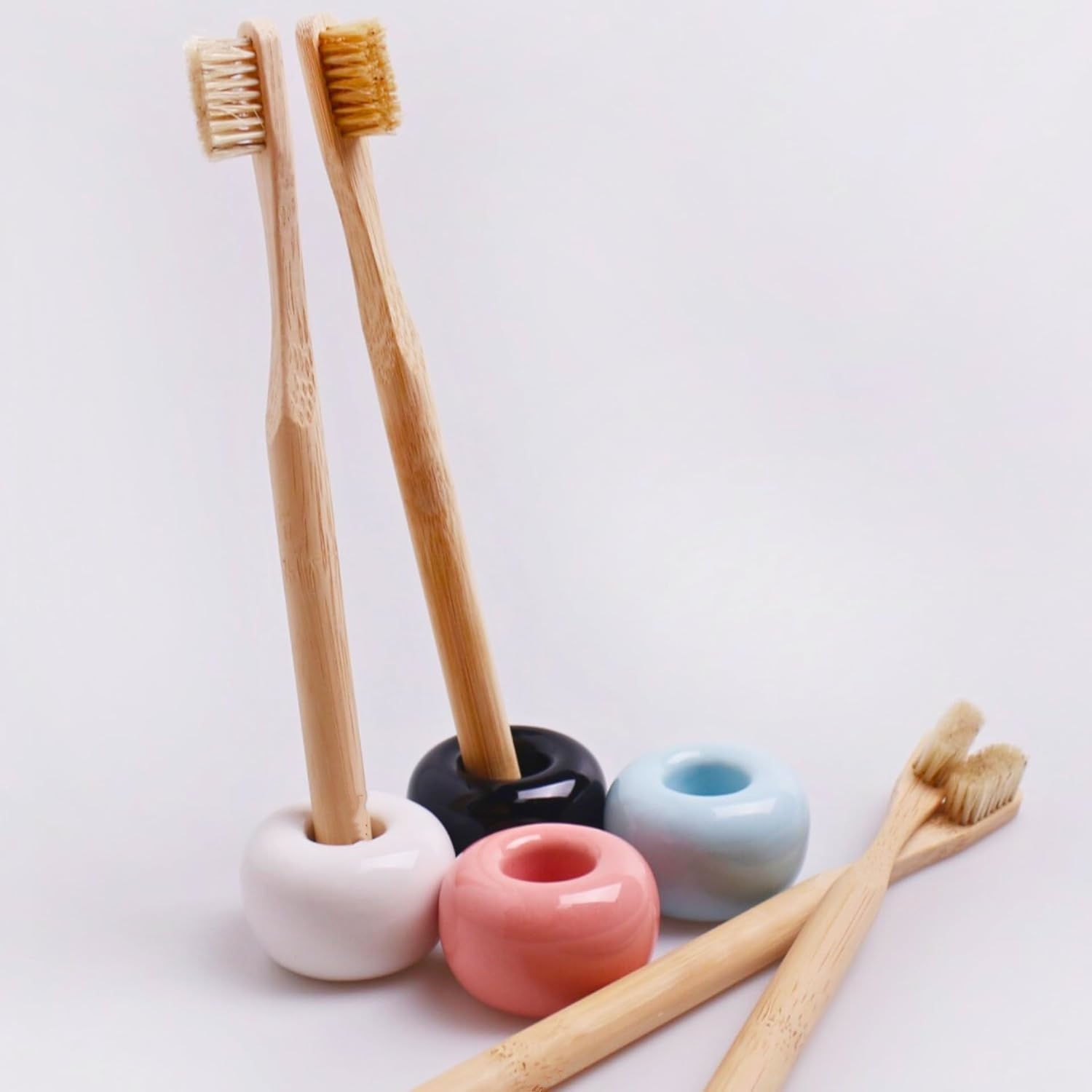 10Pcs Natural Boar Bristle Bam - огляд і ціна Bamboo Toothbrush